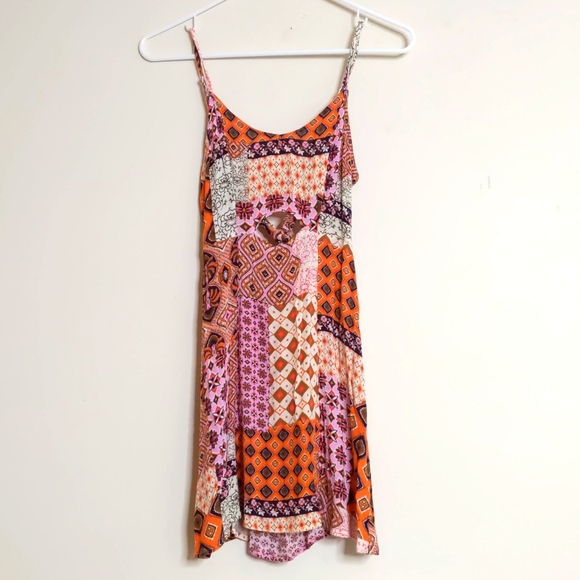 Patchwork pattern mini sundress - Picture 1 of 11